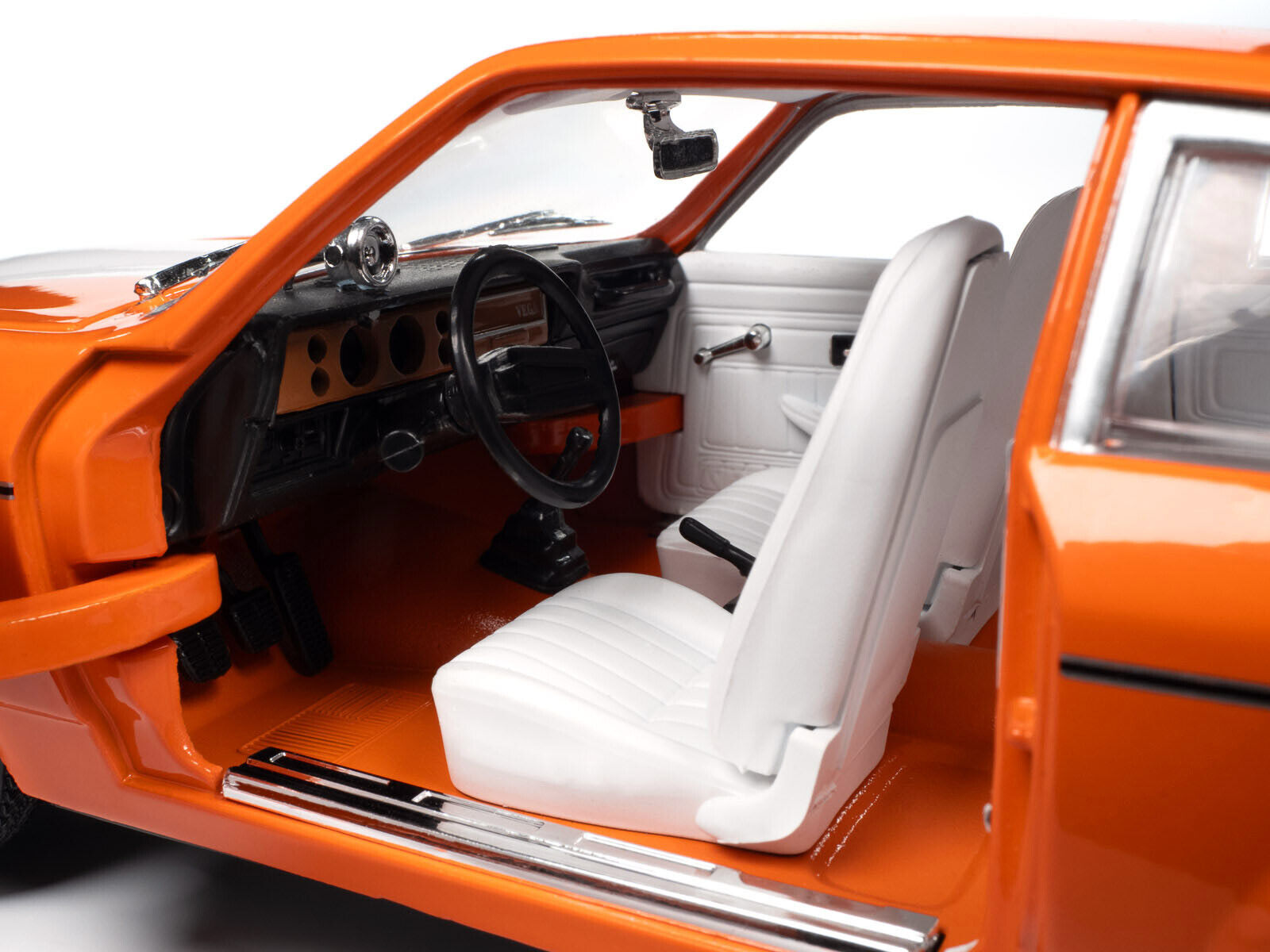 1973 Chevrolet Vega GT Bright Orange with White Stripes and Interior \