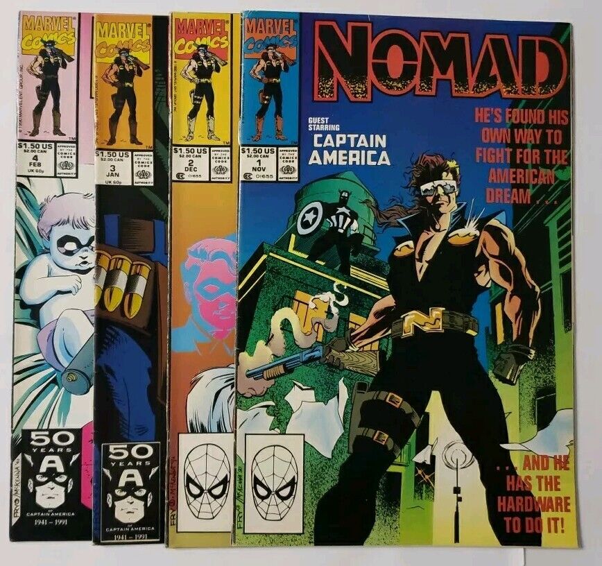 Nomad (1990) #1-4, Complete Four Issue Series, VG-F