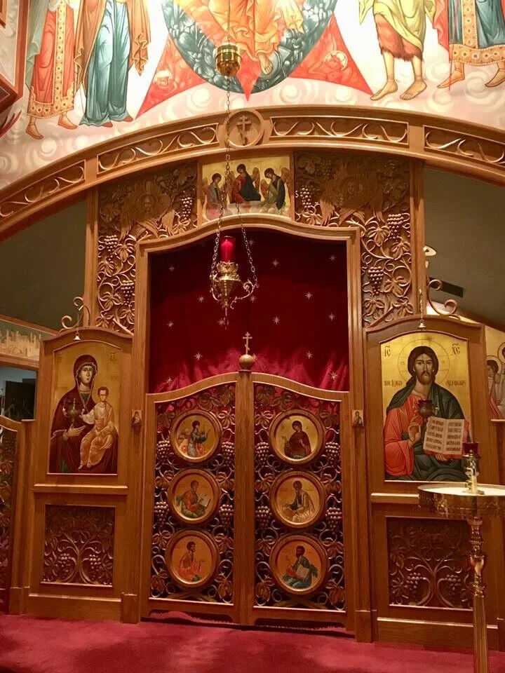 Altar Holy door curtain. Stars only