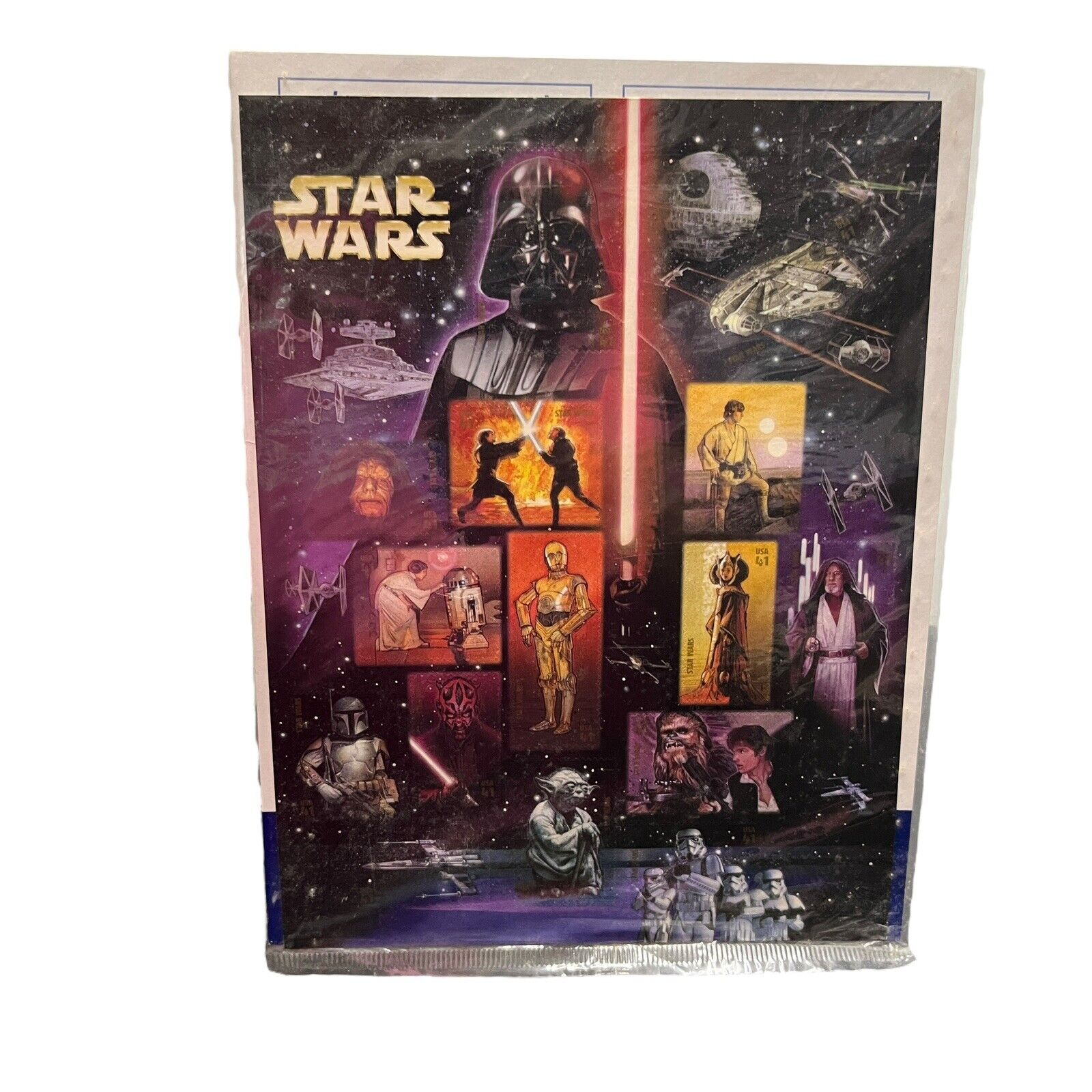 STAR WARS 2007 Commemorative 30TH Anniversary Stamp Sheet .41 CENT STAMPS