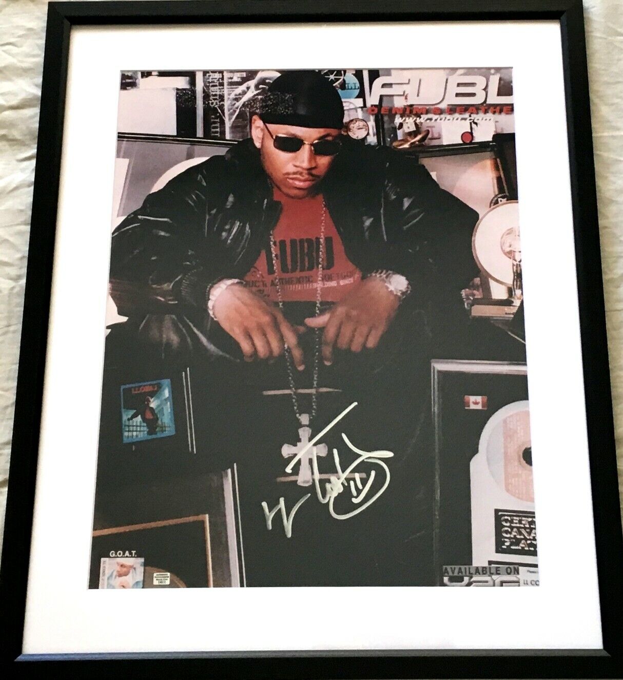 LL Cool J autographed signed autograph 16x20 poster size photo matted framed JSA