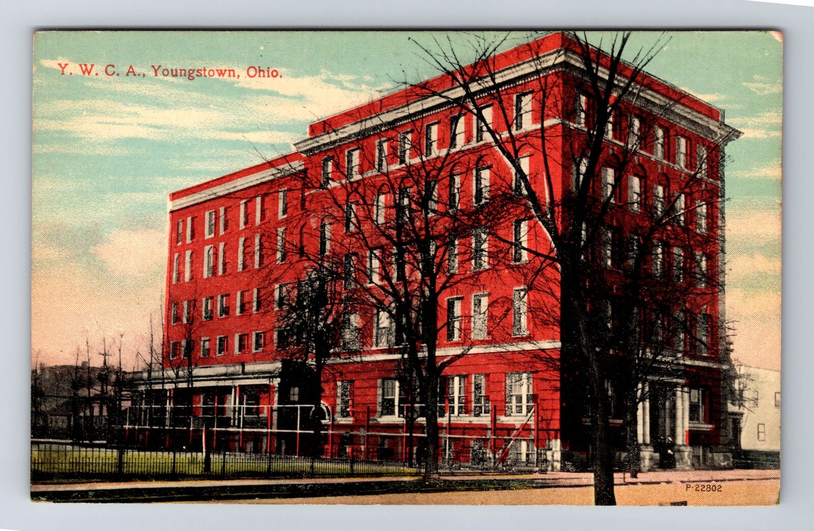 Youngstown OH-Ohio, YWCA, Antique, Souvenir, Vintage Postcard