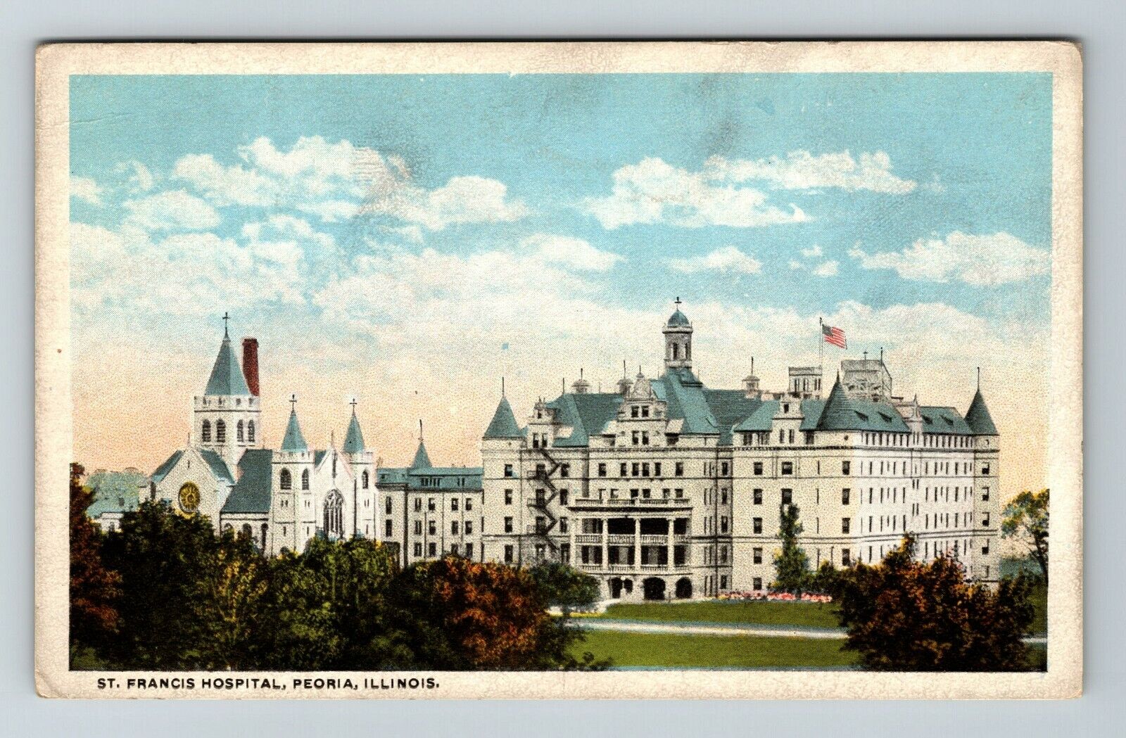 Peoria IL-Illinois, New Hotel Sherman Vintage Souvenir Postcard