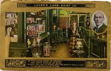 Vintage Postcard- Lover's Lane, Saint Jo. Unposted 1910. picture