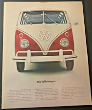 1965 VW Volkswagen 21-Window Bus - Vintage Original Color Print Ad / Wall Art picture