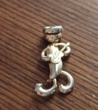 Vintage Little Girl Playing Violin Gold Tone Music Collectible Souvenir Brooch  picture