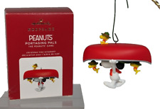 Hallmark Peanuts Portaging Pals 2020 Ornament Snoopy Woodstock Canoe Red picture