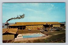 Port Angeles WA-Washington, Bayshore Inn, Advertising, Vintage Souvenir Postcard picture
