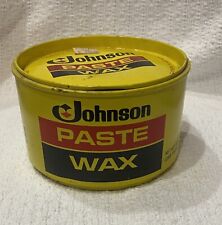 Vintage Johnson PASTE WAX One Pound Container with Lid picture