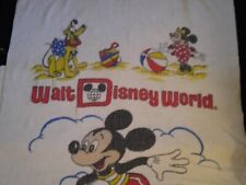 Vintage Walt Disney World Beach Bath Towel Mickey Surfing, Minnie, Pluto, Goofy  picture