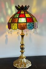 Vintage Excelsior Press  Authentic Stained Glass “Tiffany Style” Table Lamp picture