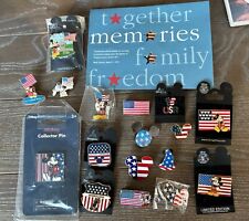 Disney Mickey Mouse Patriotic American Flag Official Trading Pins picture