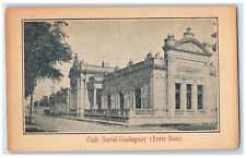 c1910 Club Social Gualeguay (Entre Rios) Argentina Posted Antique Postcard picture