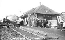 Railroad Train Station Depot Butternut Michigan MI Reprint Postcard picture