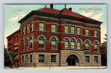 Peoria IL-Illinois, Public Library, c1911 Antique Vintage Souvenir Postcard picture