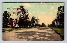 Youngstown OH-Ohio, Residential District, Broadway Looking East Vintage Postcard picture