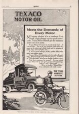 1915 TEXACO MOTOR GAS OIL MOTOR CYCLE CAR VEHICLE AD 7708 picture