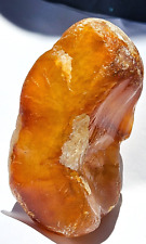 OUTSTANDNG Vivid Orange Carnelian Chalcedony Rough Stone Crystal 850 Carats picture