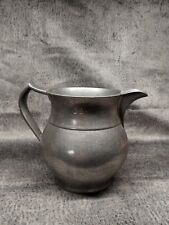 Vintage WILTON Armetale Pewter Pitcher Tavern Water Plough - Nice Even Patina picture