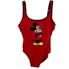 Vintage Disney Mickey Mouse Swim Womens One Piece Swimsuit Catalog Y2k 12 picture