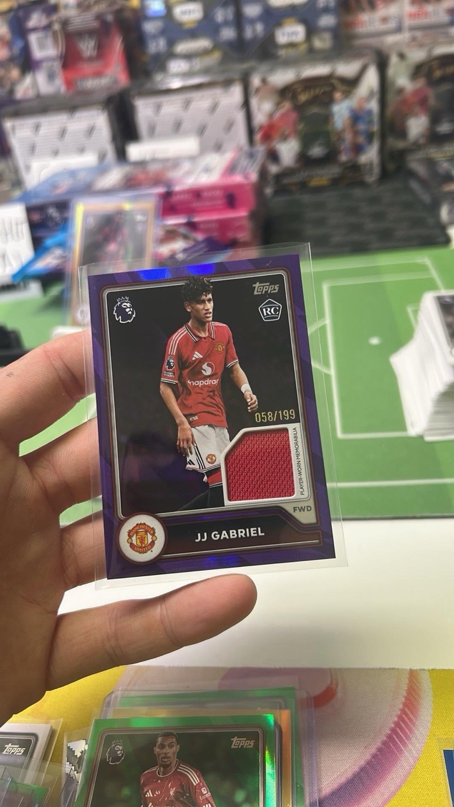 Topps Premier League JJ Gabriel RC Patch /199 Manchester United rookie