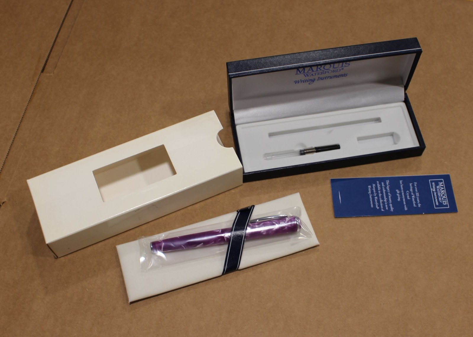 Waterford Marquis Arista Prism Purple Fountain Pen - Boxed New