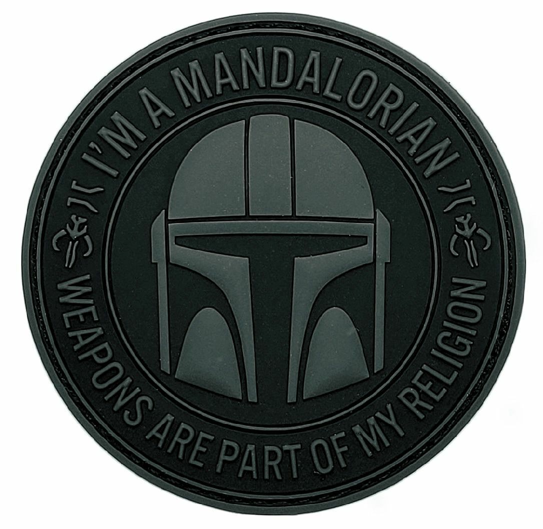 Mandalorian Weapons are A Part of My Religion Patch [3.0 inch-PVC Rubber -MB15]