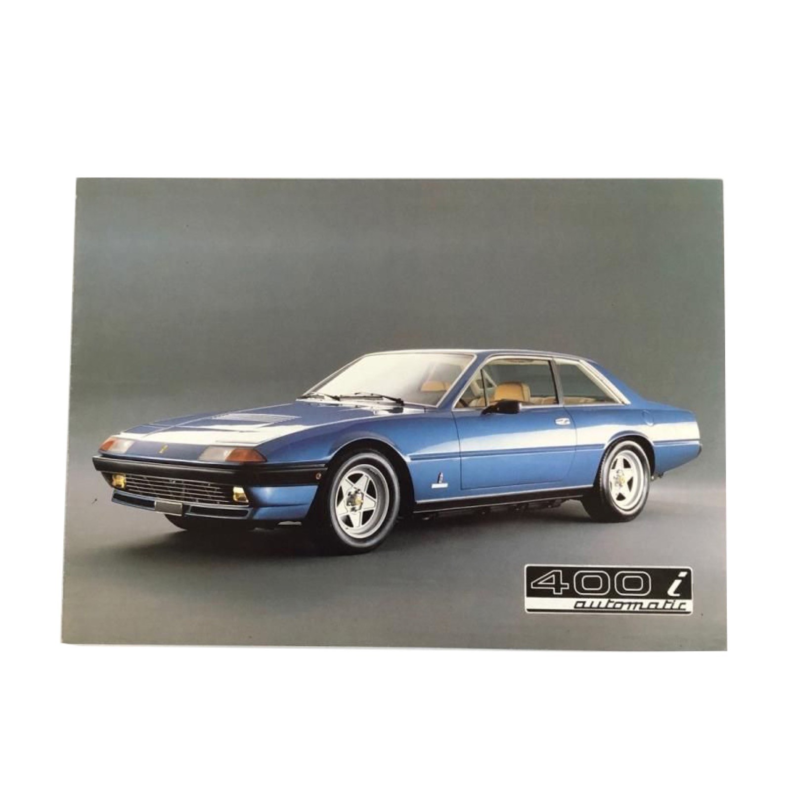 Ferrari 400i Automatic Dealer Fold-Out Catalog Multilingual Deadstock Rare