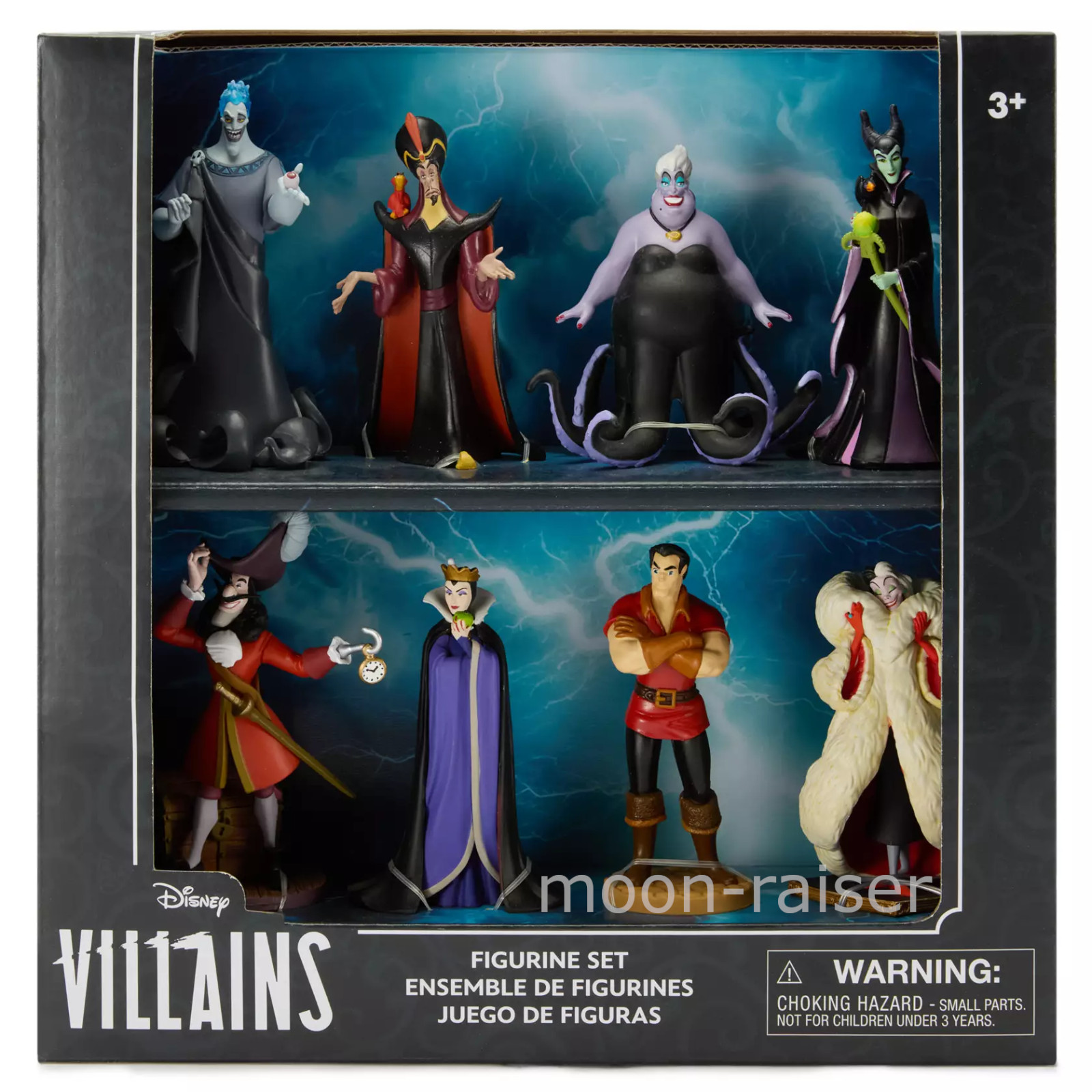 Disney Parks Villains Figure Deluxe Play Set Maleficent Ursula Evil Queen Hades