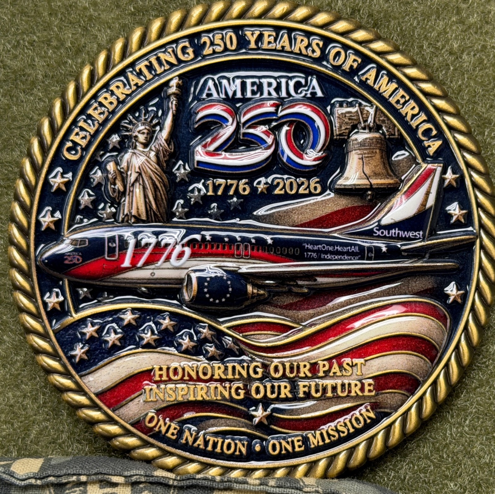 Southwest Airlines Salute America 250th Birthday One Nation - One Mission 3D