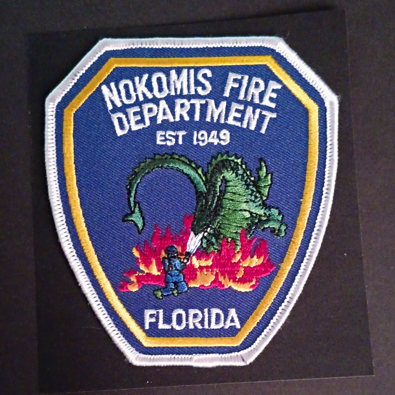 Nokomis Florida Fire Department patch Est 1949 Firefighting & Rescue