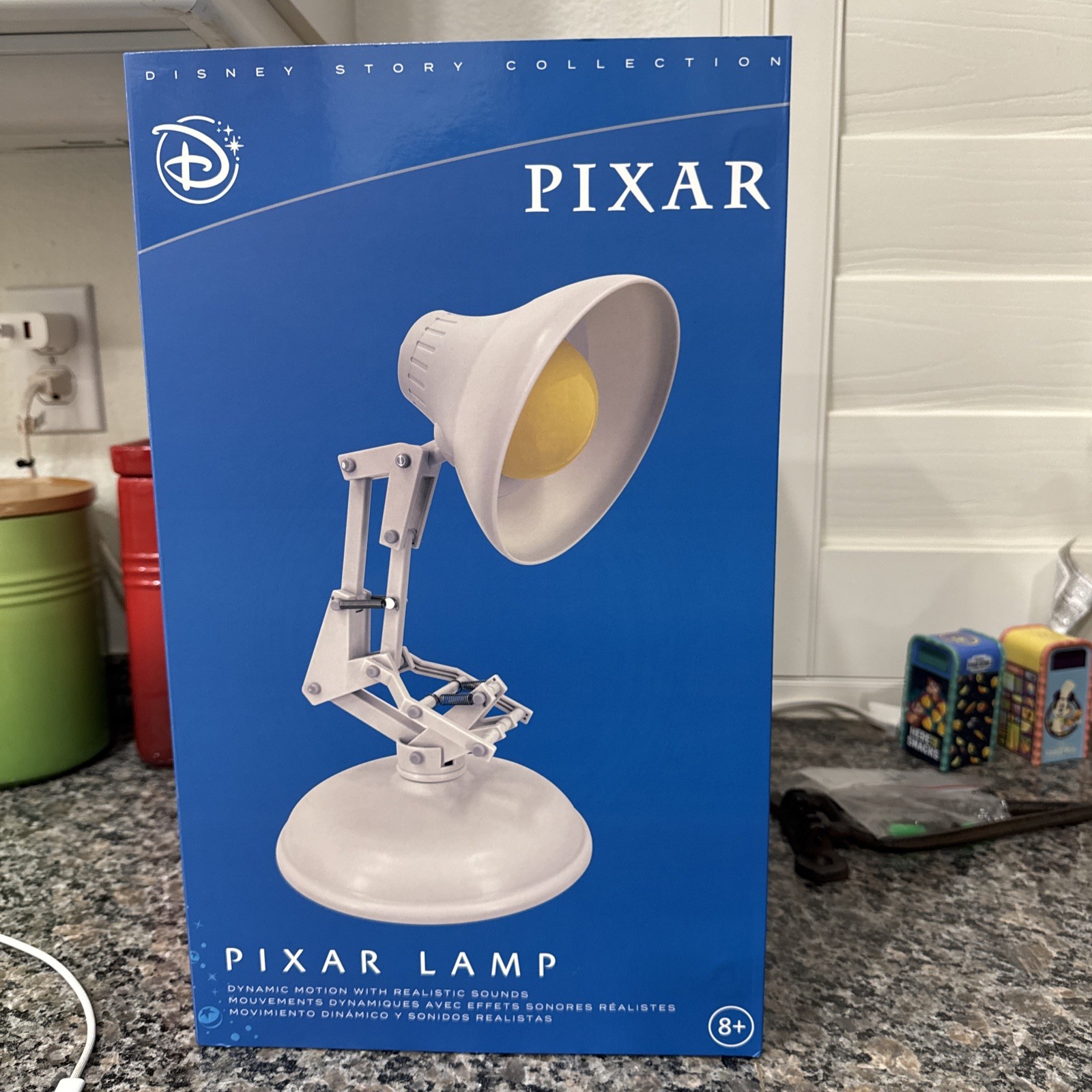 Disney Pixar Lamp White Animation Lamp Story Collection Collectible