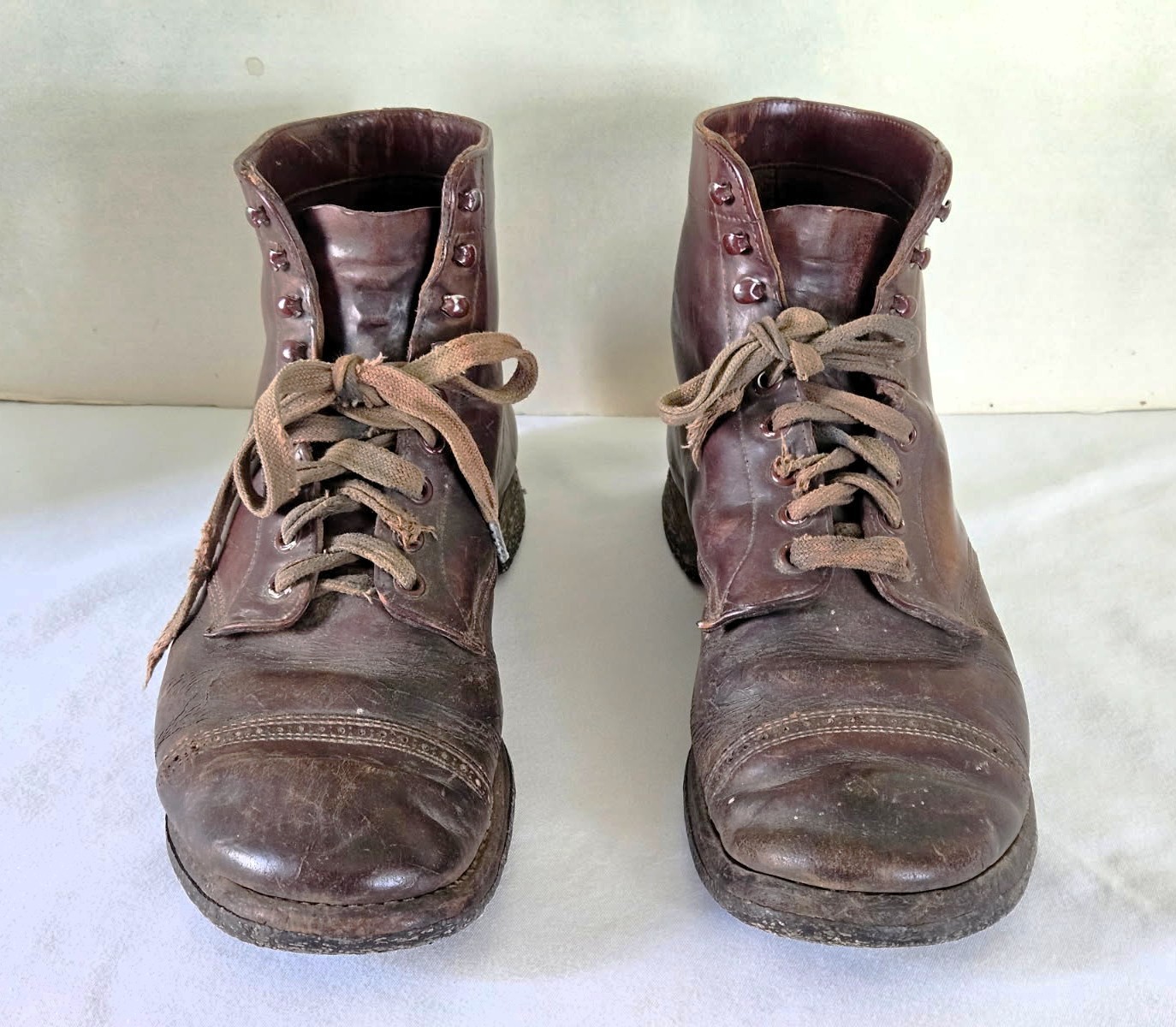 Vintage WWII U.S. M1939 Service Shoes - Walking Out Boots