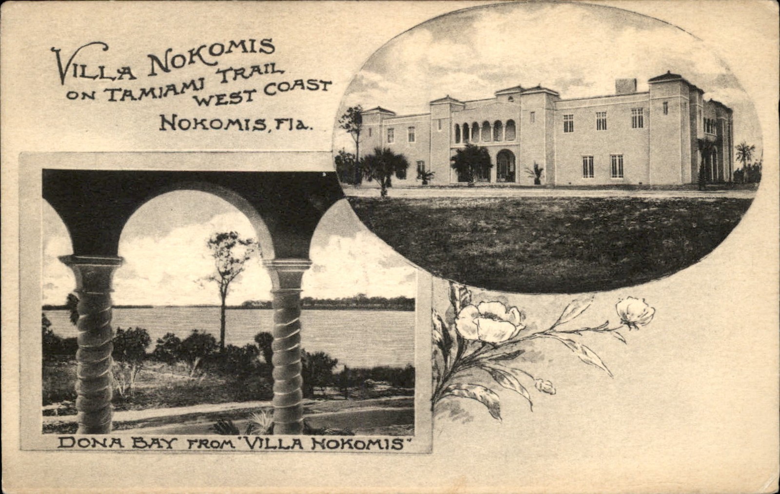 Nokomis Florida FL Villa Nokomis c1915 Vintage Postcard