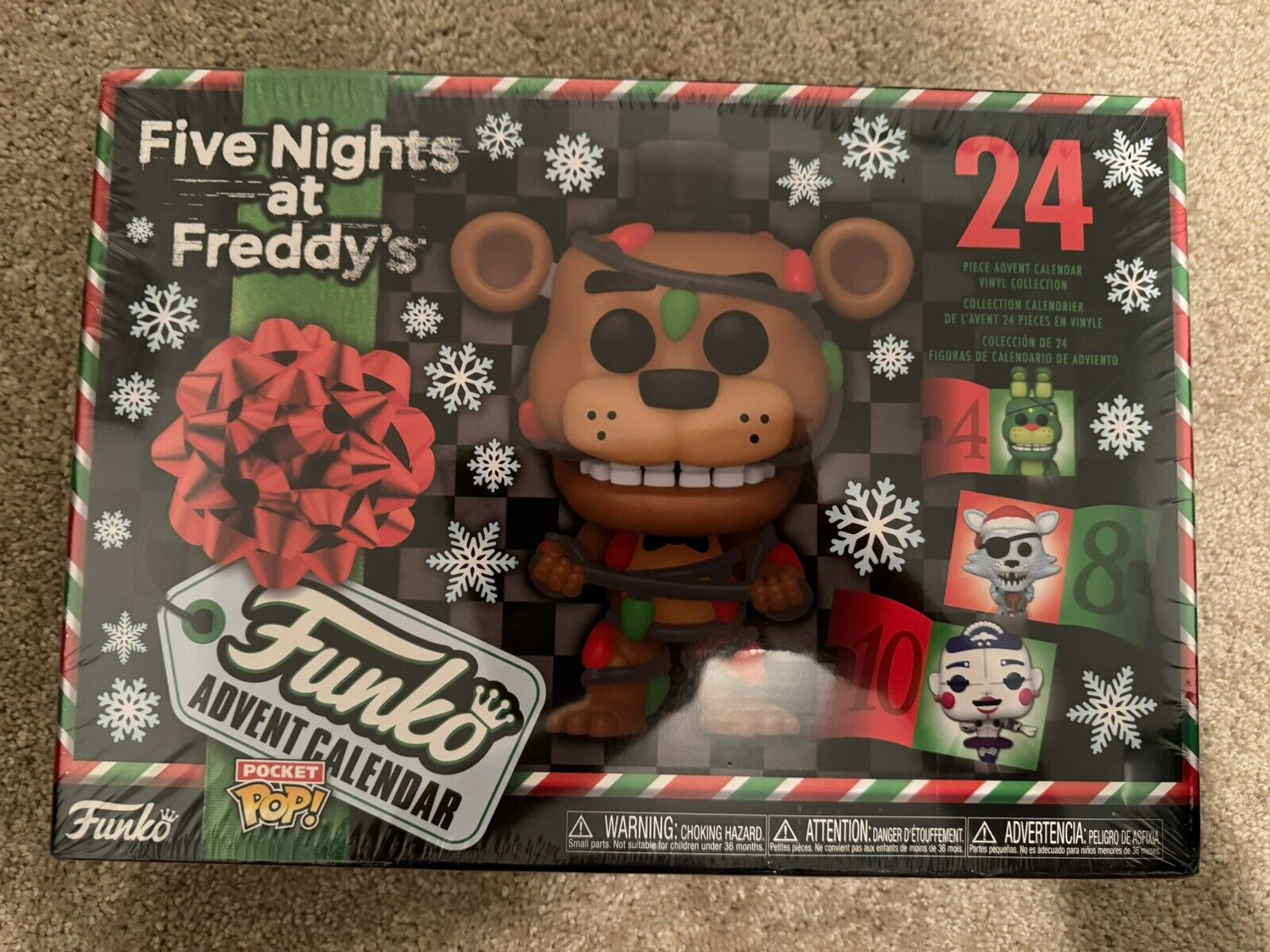 Five Nights at Freddy\'s 2023 Funko Pocket Pop 24 Day Advent Calendar