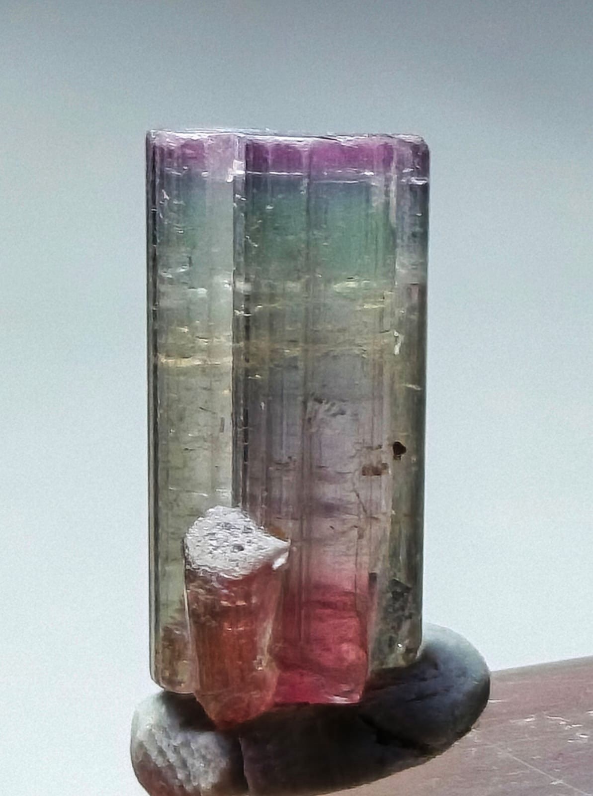 Naturel Top Quality  Bi Color Watermelon Tourmaline Crystal From Afg