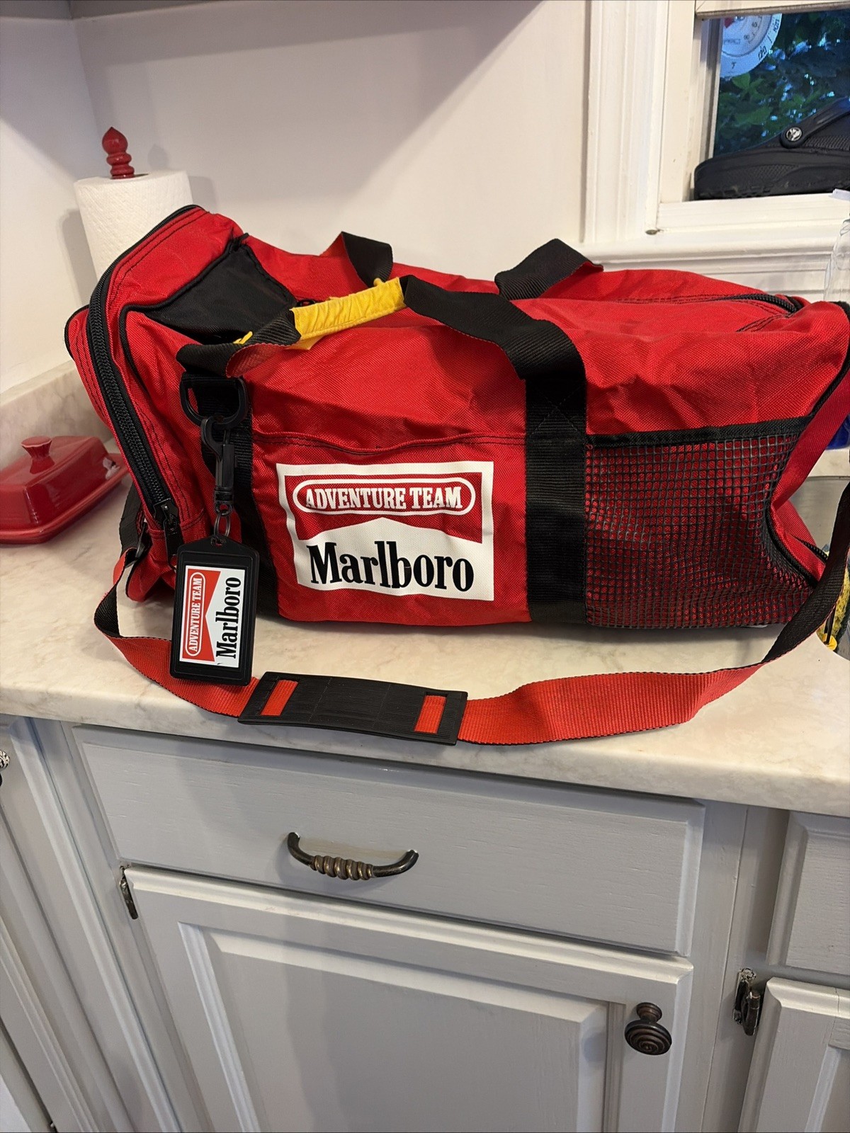 VTG 90's Marlboro Adventure Team Official Gear Large Duffle Bag 