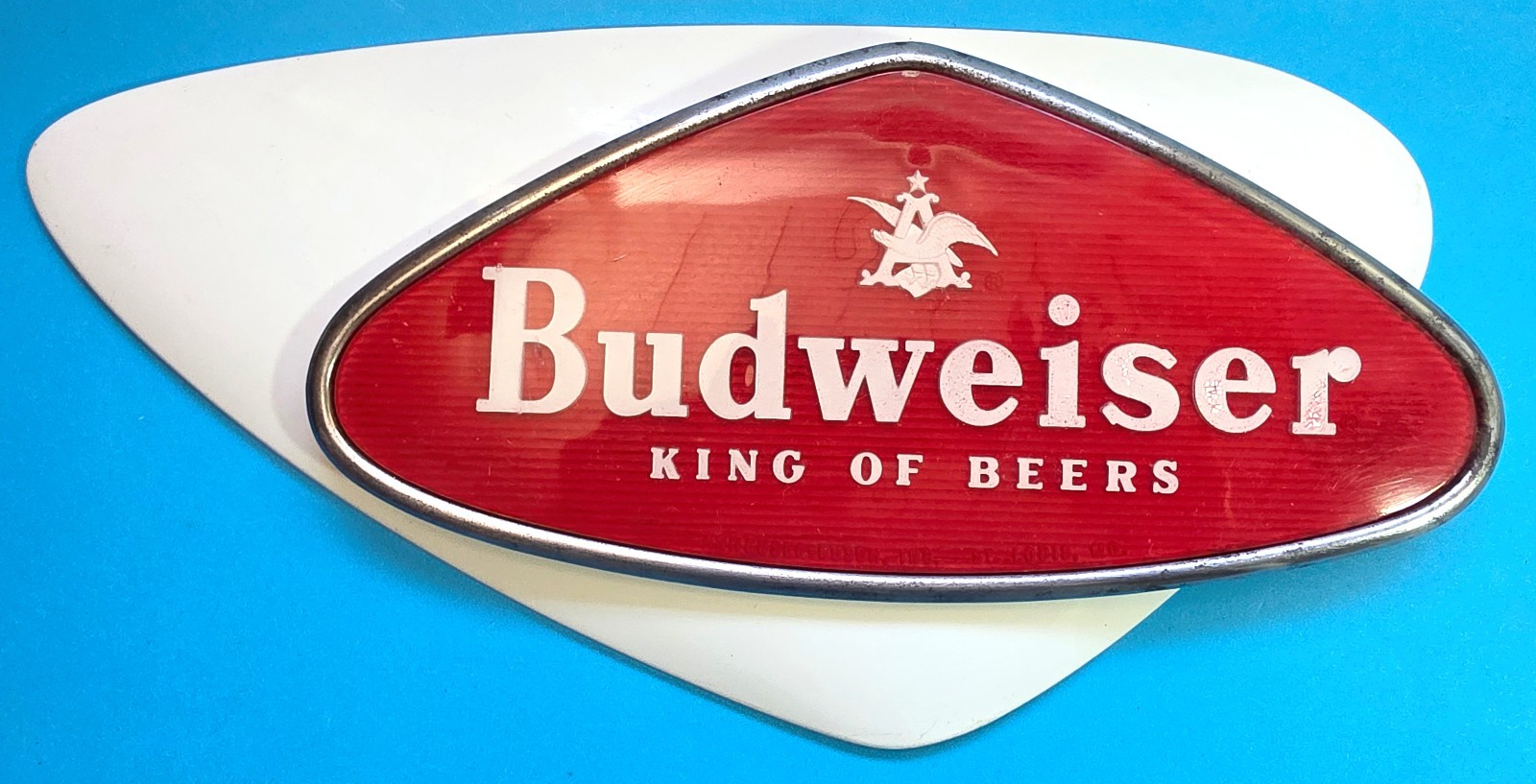 Vintage Pre 1957 Mid Century Modern Budweiser sign Ale Lager 12