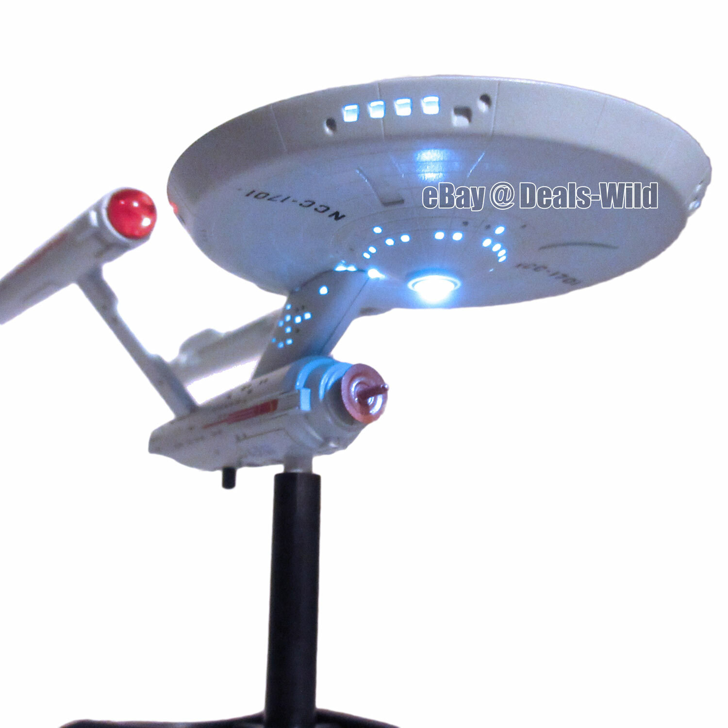 Star Trek USS Enterprise Light Up NCC-1701 Ship Stocking Stuffer TOS Original