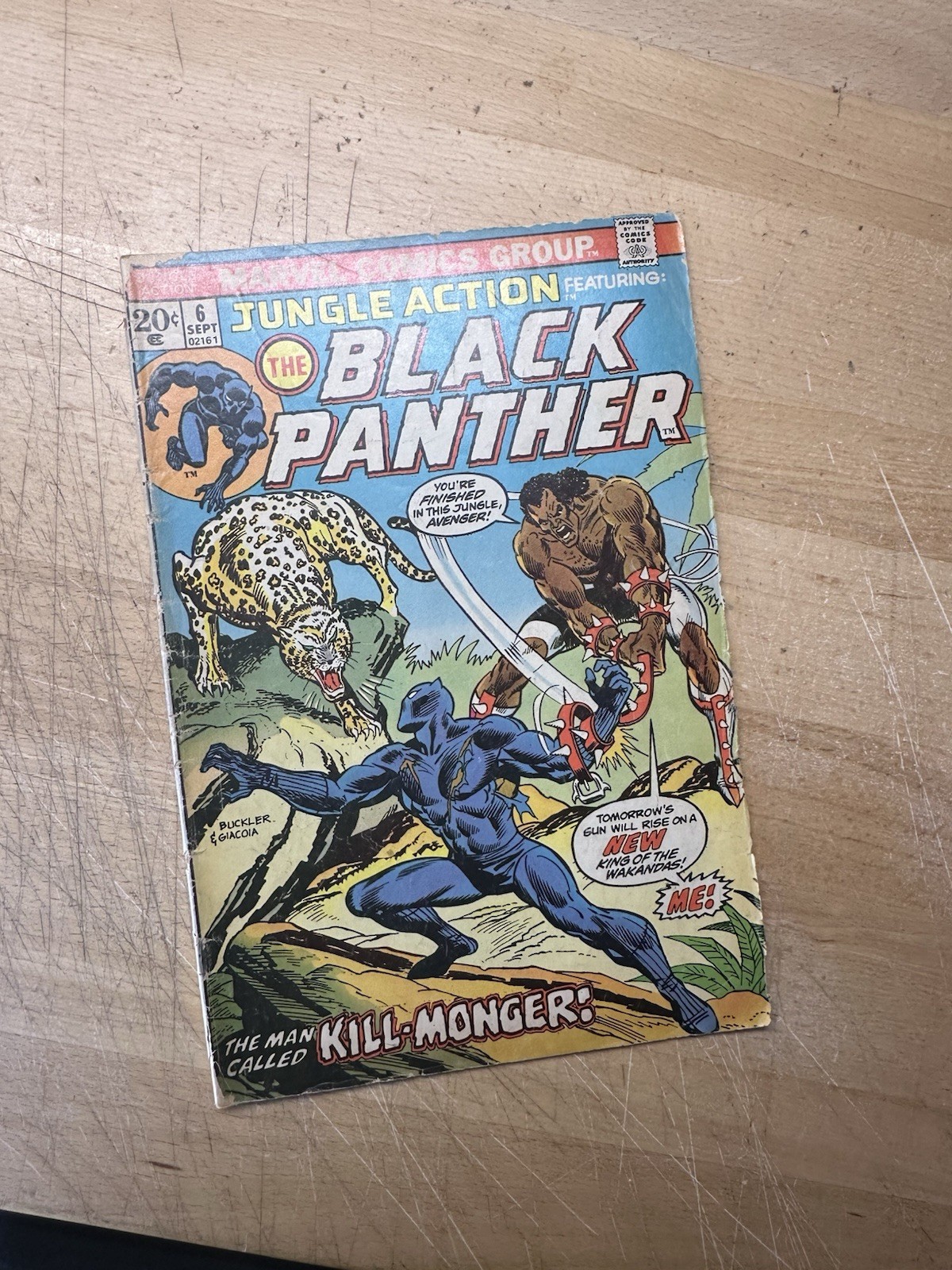 Jungle Action #6 Black Panther 1st Appearance Killmonger Marvel 1973