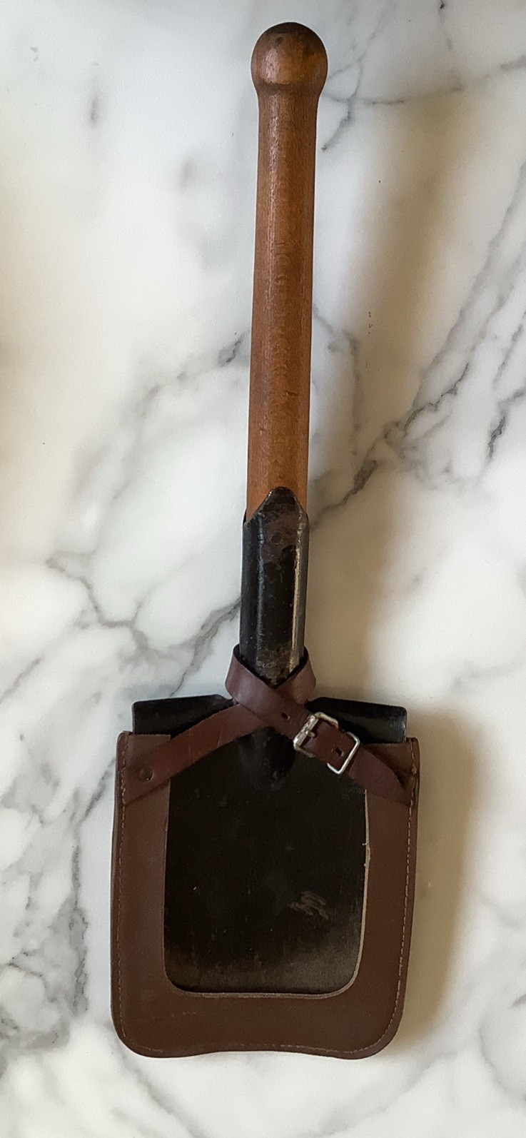 Early East German Shovel with Bat Logo and Shovel Cover