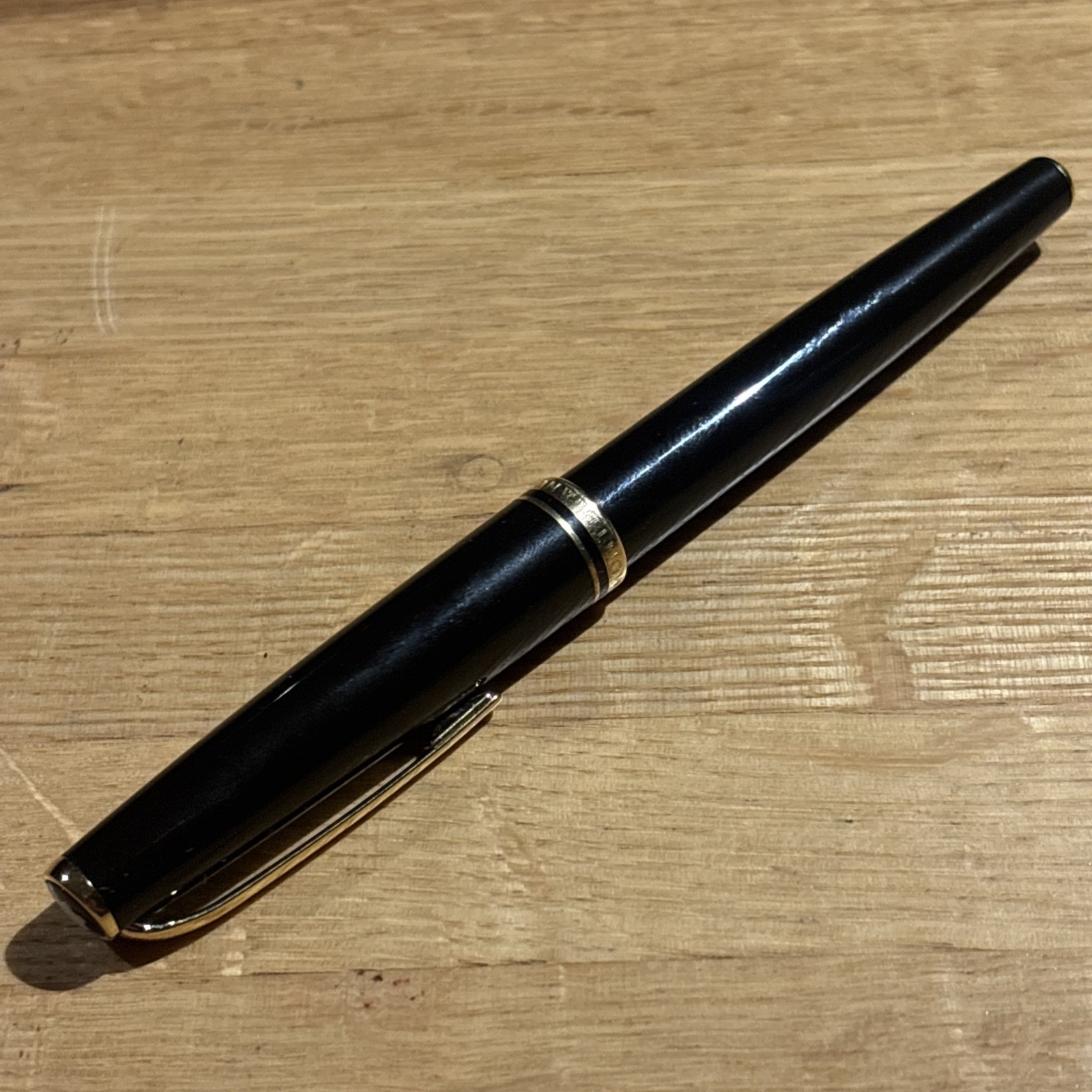 Vtg Montblanc Generation Ballpoint Pen Black & Gold Twist  Tested Working CLEAN