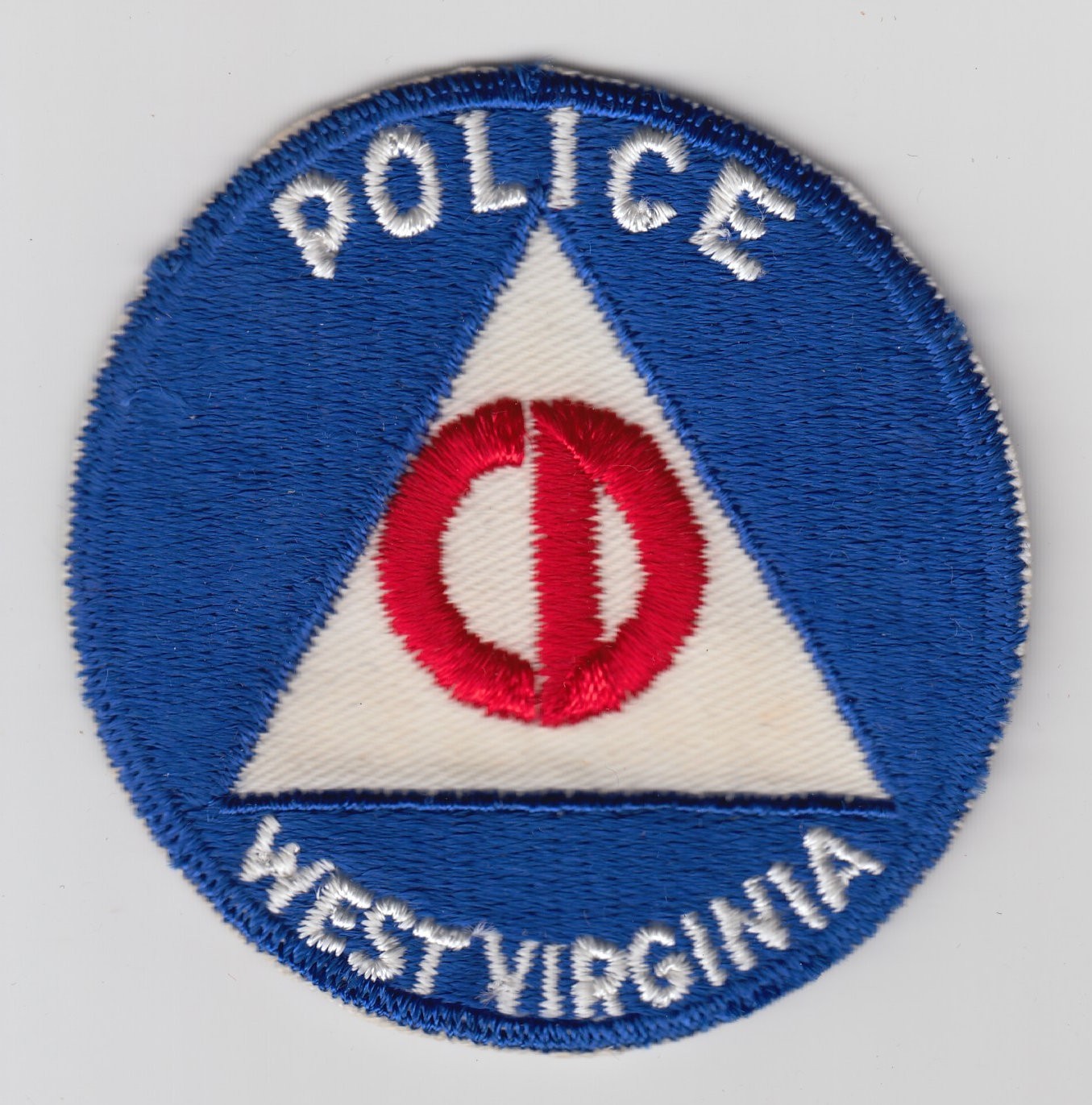 Vintage US Civil Defense Corps CDC Police Trade Patch Insignia West Virginia
