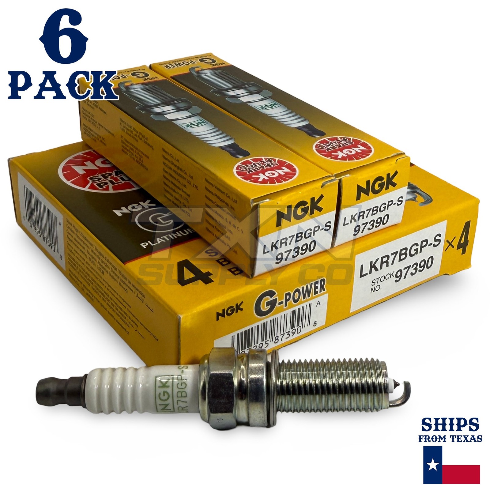 6 Pack NGK G-Power Spark Plugs 2011-2019 for Honda Pilot V6 3.5L