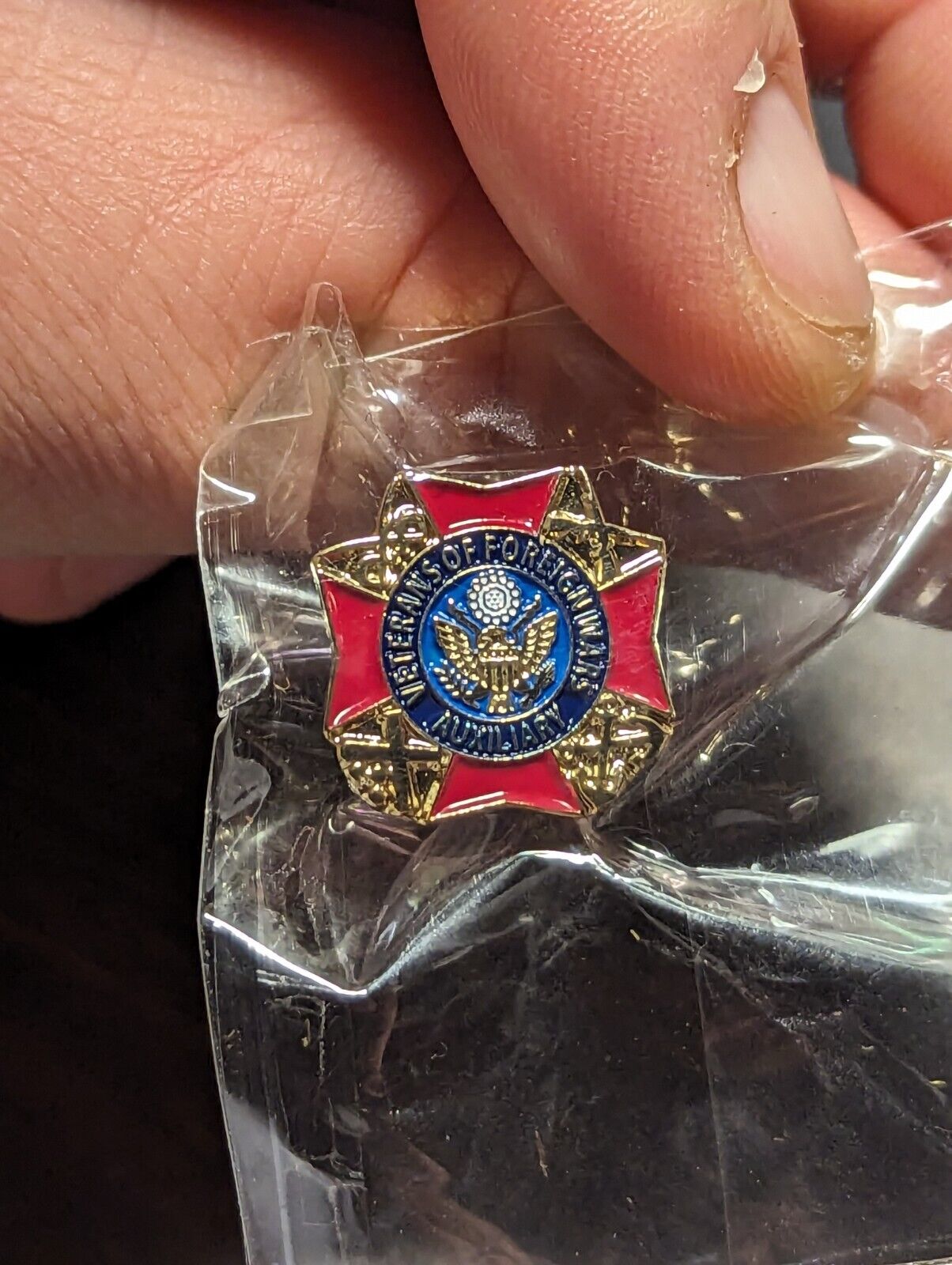 NEW VFW Veterans of Foreign Wars Auxiliary Lapel Hat Pin Pinback Jewelry 