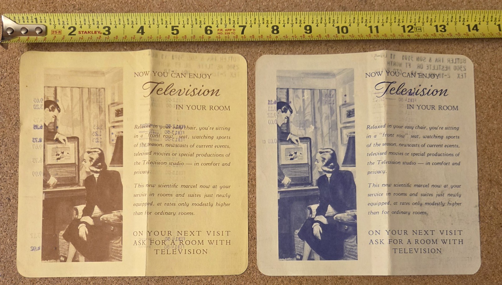 Vintage 1950 Hotel New Yorker Folio Lot Early Television History Ad Ephemera