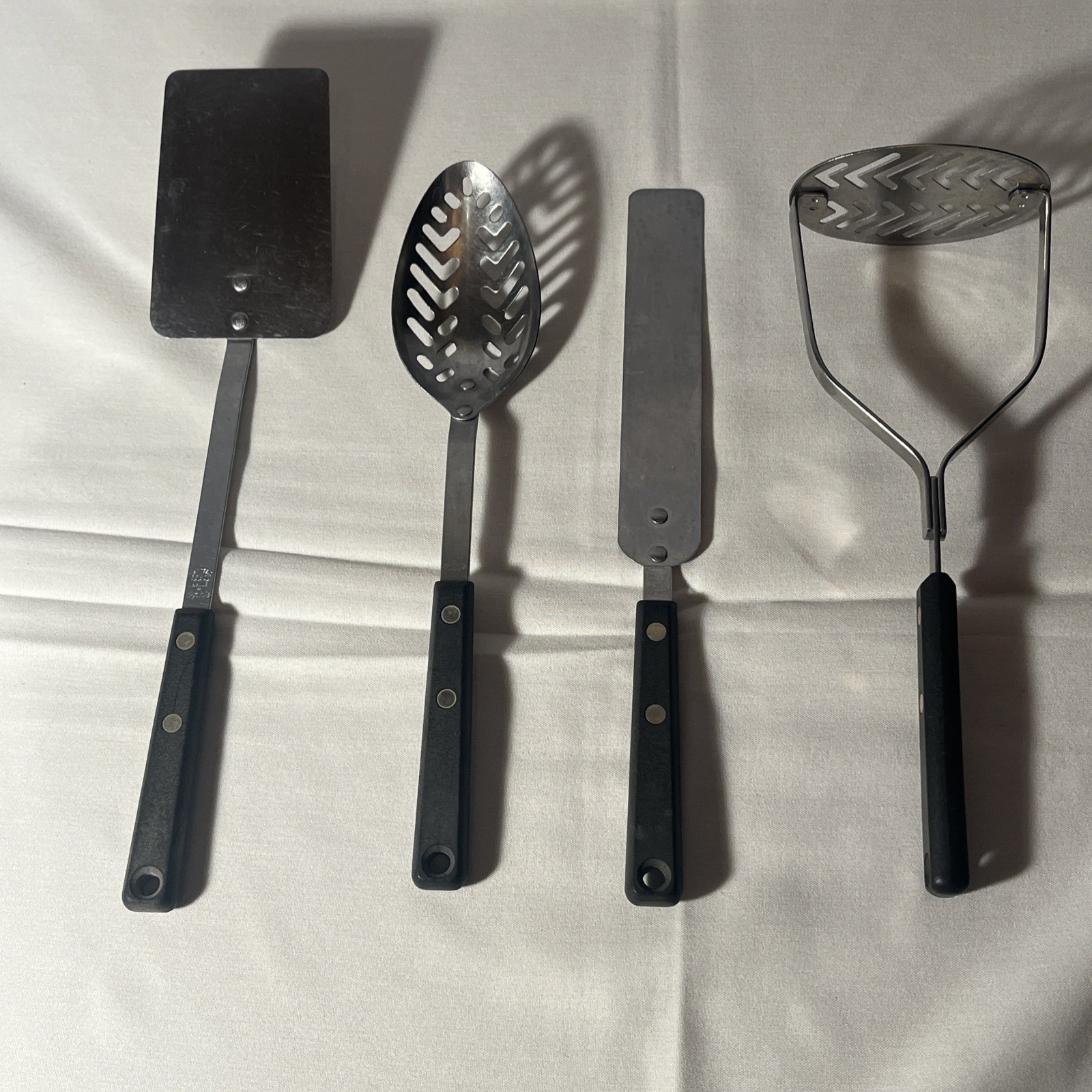 Vintage Ekco Forge Utensils Stainless Steel Set Of 4