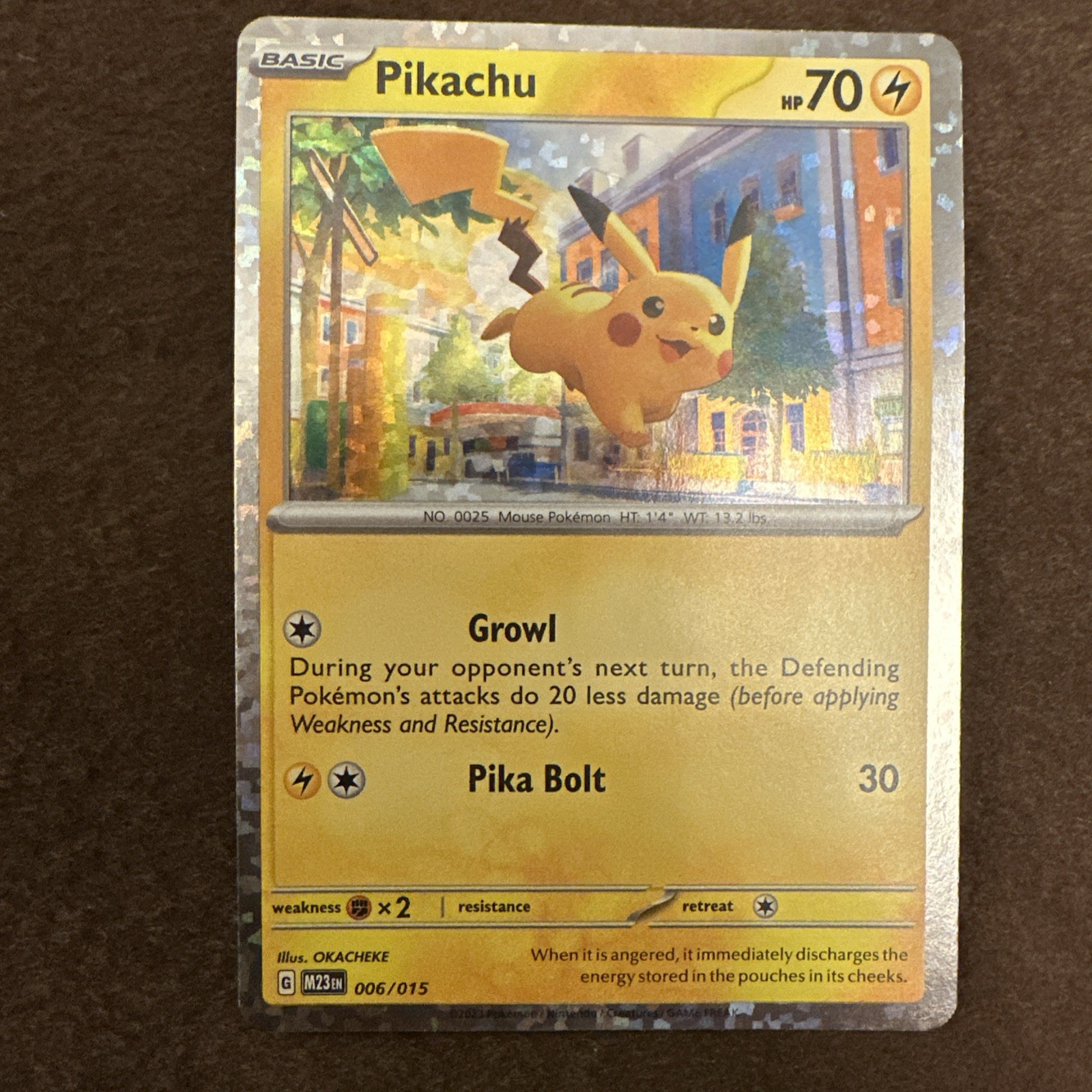 Pokémon TCG Pikachu McDonald\'s 2023 Holo Promo 006/015 English