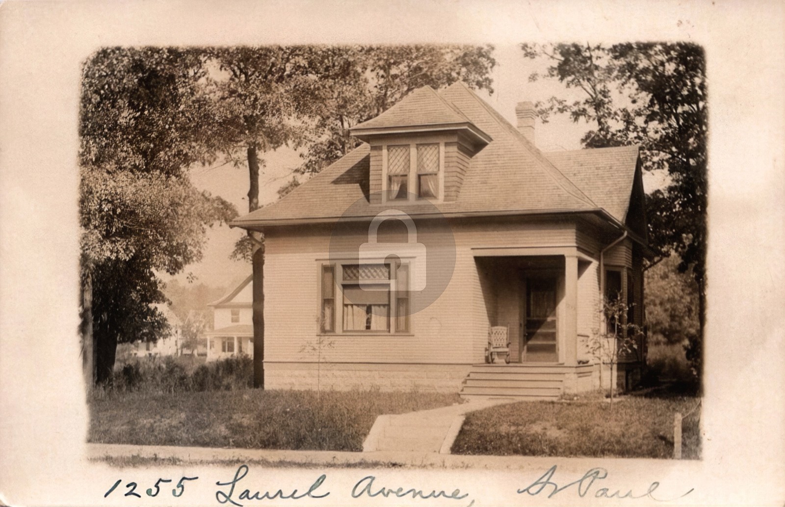 St Paul MN Minnesota 1255 Laurel Ave. Residence RPPC Photo Postcard COPY
