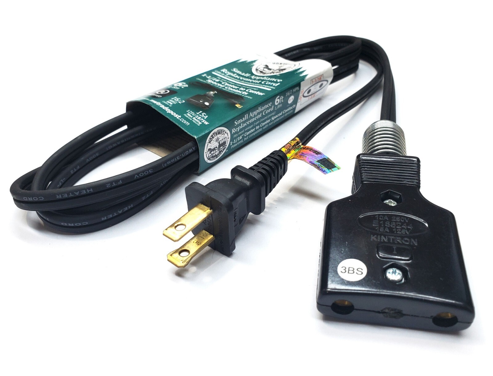 AC Power Cord for Westinghouse Roaster Oven Cat No. RO-81 RO-541 RO-5411 Models